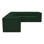 Ollie 128" Boucle Fabric Upholstered 6pc. Modular Sectional in Green