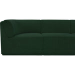 Ollie 128" Boucle Fabric Upholstered 6pc. Modular Sectional in Green