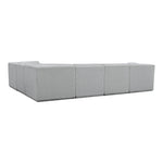 Ollie 128" Boucle Fabric Upholstered 6pc. Modular Sectional in Grey
