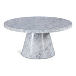 Omni Faux Marble Coffee Table in White