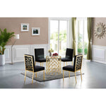Opal Velvet Upholstered Dining Chair in Black