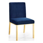 Opal Velvet Upholstered Dining Chair in Navy