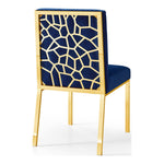 Opal Velvet Upholstered Dining Chair in Navy