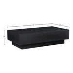 Otto Oak Veneer Coffee Table in Black