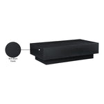 Otto Oak Veneer Coffee Table in Black