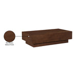 Otto Oak Veneer Coffee Table in Brown
