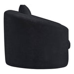 Penelope Chenille Fabric Upholstered Chair in Black