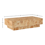 Otto Oak Veneer Coffee Table in Natural