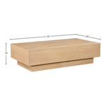 Otto Oak Veneer Coffee Table in Natural