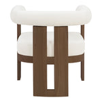 Arienzo Velvet Performance Fabric Upholstered Accent Chair in Cream