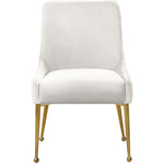 Owen Velvet Upholstered Dining Chair in Cream