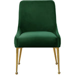 Owen Velvet Upholstered Dining Chair in Green