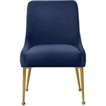 Owen Velvet Upholstered Dining Chair in Navy