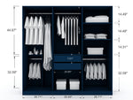 Gramercy 82" Wardrobe Closet in Midnight Blue