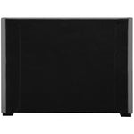 Oxford Linen Textured Fabric Upholstered King Bed (3 Boxes) in Grey