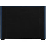 Oxford Linen Textured Fabric Upholstered King Bed (3 Boxes) in Navy