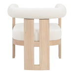 Arienzo Velvet Performance Fabric Upholstered Accent Chair in Cream