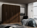 Gramercy 82" Wardrobe Closet in Chestnut Brown