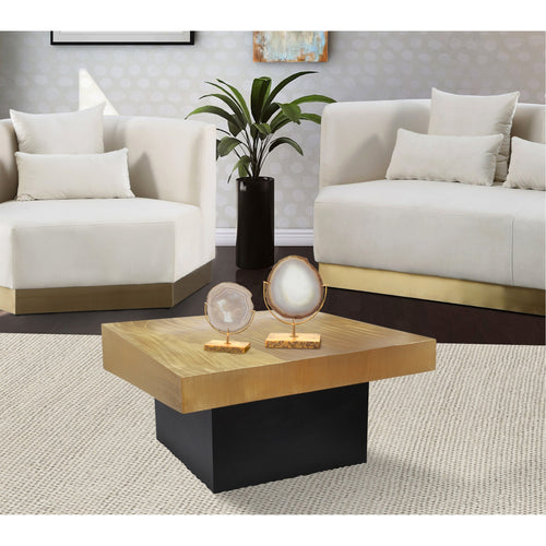 Palladium Iron Coffee Table in Gold