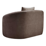 Penelope Chenille Fabric Upholstered Chair in Brown
