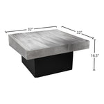 Palladium Iron Coffee Table in Silver