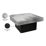 Palladium Iron Coffee Table in Silver