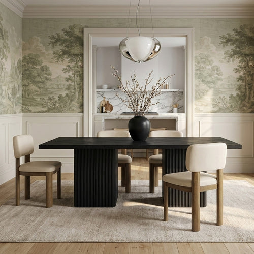 Paloma Vegan Leather Upholstered Dining Chair in Beige