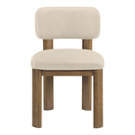 Paloma Vegan Leather Upholstered Dining Chair in Beige