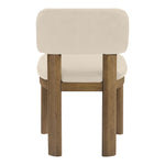 Paloma Vegan Leather Upholstered Dining Chair in Beige