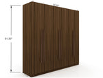Gramercy 82" Wardrobe Closet in Chestnut Brown