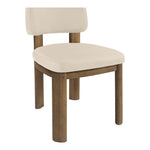 Paloma Vegan Leather Upholstered Dining Chair in Beige