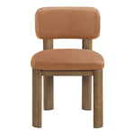 Paloma Vegan Leather Upholstered Dining Chair in Cognac