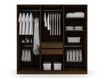 Gramercy 82" Wardrobe Closet in Chestnut Brown