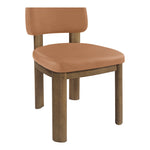 Paloma Vegan Leather Upholstered Dining Chair in Cognac