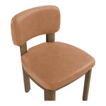Paloma Vegan Leather Upholstered Dining Chair in Cognac