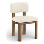 Paloma Vegan Leather Upholstered Dining Chair in Cream