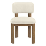 Paloma Vegan Leather Upholstered Dining Chair in Cream