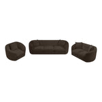 Penelope Chenille Fabric Upholstered Chair in Brown