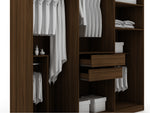 Gramercy 82" Wardrobe Closet in Chestnut Brown