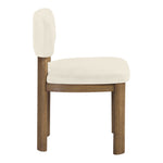 Paloma Vegan Leather Upholstered Dining Chair in Cream