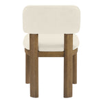 Paloma Vegan Leather Upholstered Dining Chair in Cream