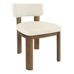 Paloma Vegan Leather Upholstered Dining Chair in Cream