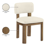 Paloma Vegan Leather Upholstered Dining Chair in Cream