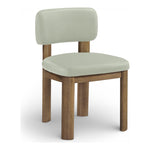 Paloma Vegan Leather Upholstered Dining Chair in Mint