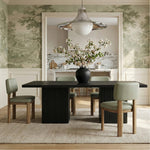 Paloma Vegan Leather Upholstered Dining Chair in Mint