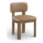 Paloma Vegan Leather Upholstered Dining Chair in Tan