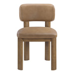 Paloma Vegan Leather Upholstered Dining Chair in Tan