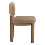 Paloma Vegan Leather Upholstered Dining Chair in Tan