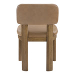 Paloma Vegan Leather Upholstered Dining Chair in Tan