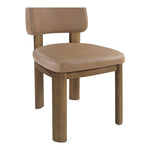 Paloma Vegan Leather Upholstered Dining Chair in Tan